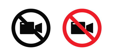 No video recording sign