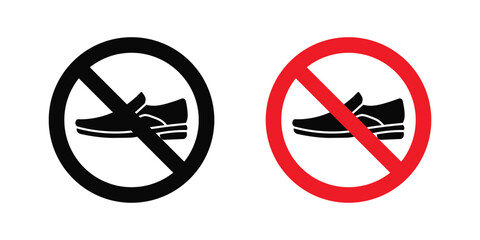 Obraz premium No shoes sign