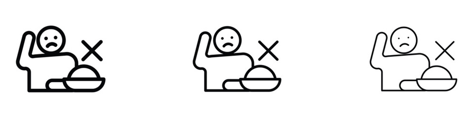 Lack of appetite icon