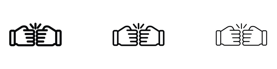 Obraz premium Fist bump icon