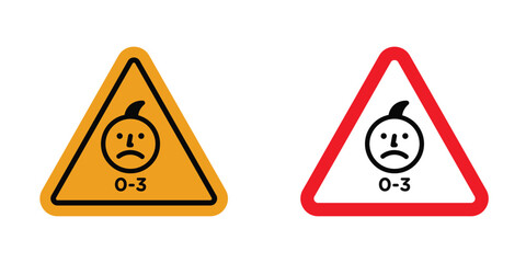 Obraz premium Age warning sign