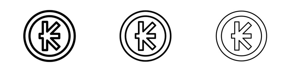 Kip icons in flat style. line art. vector illustration