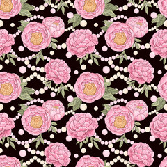 seamless pattern with flowers