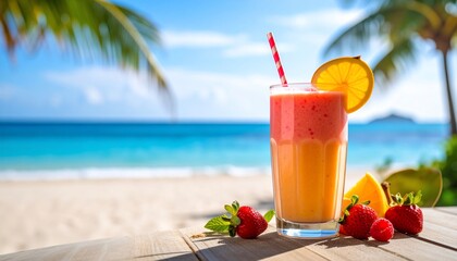 Tropical Beach Smoothie: A Refreshing Summer Treat