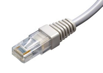  Lan cable isolated on transparent background.