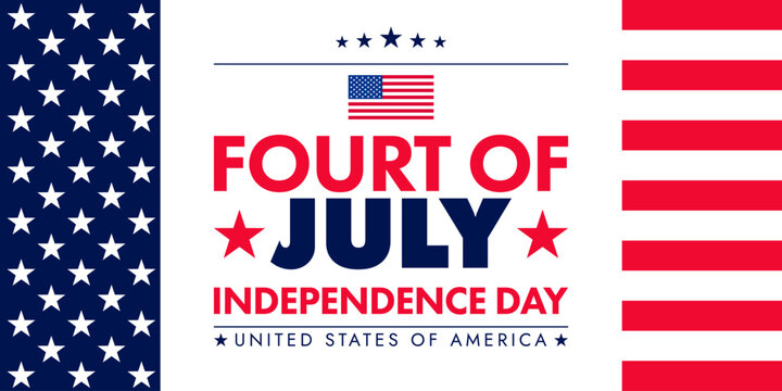 USA Independence Day banner background