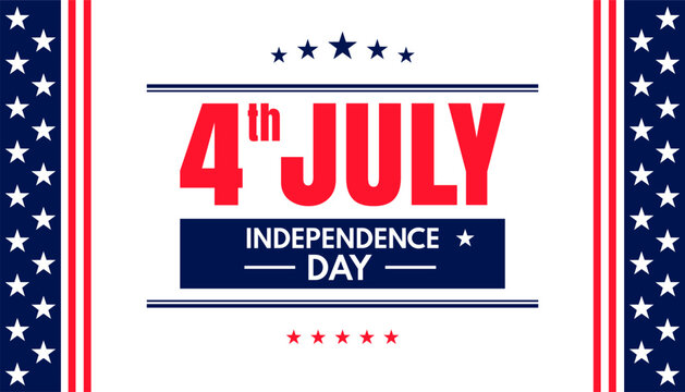 USA Independence Day banner background