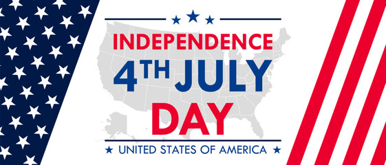 USA Independence Day banner background