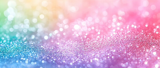 Abstract Rainbow Glitter Background