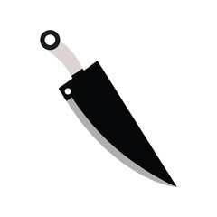 neck knife vector art on white background