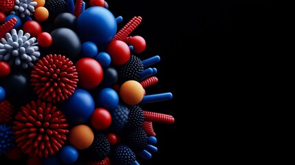 Scientific Visual of a Diverse Group of Microscopic Forms