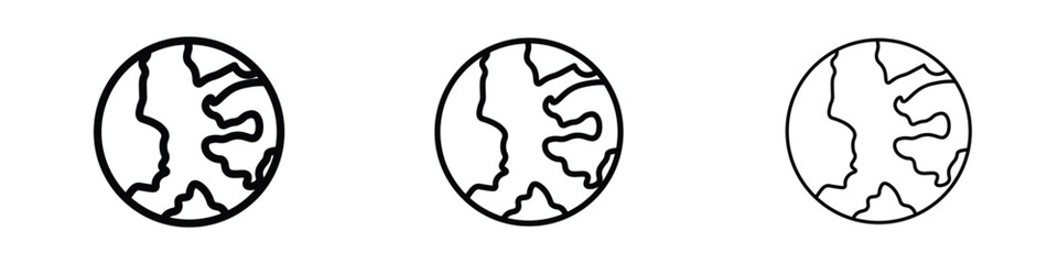 World icon editable. Design template vector