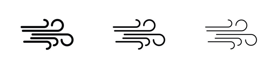 Naklejka premium Wind icon editable. Design template vector