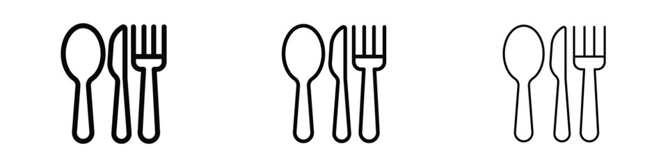 Utensils icon editable. Design template vector