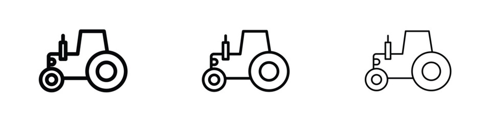 Tractor icon editable. Design template vector