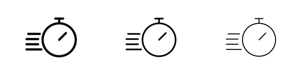 Time fast icon editable. Design template vector