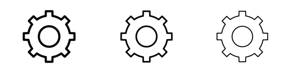 Settings icon editable. Design template vector