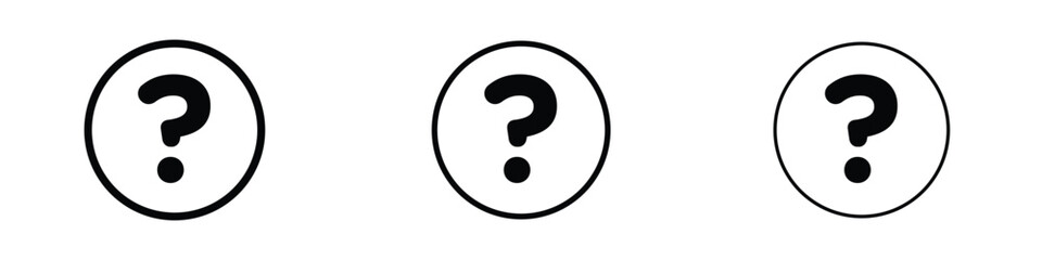 Interrogation icon editable. Design template vector