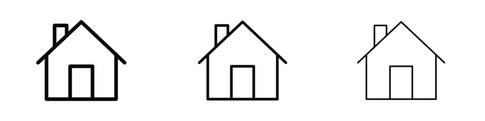 Home icon editable. Design template vector