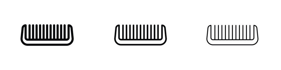 Hair brush icon editable. Design template vector