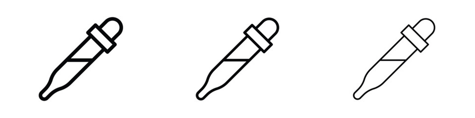 Eye dropper icon editable. Design template vector