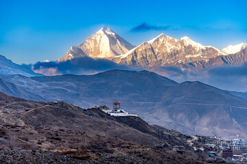 mountain landscape in the himalayas