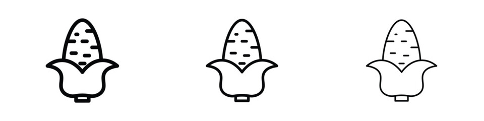 Corn icon editable. Design template vector