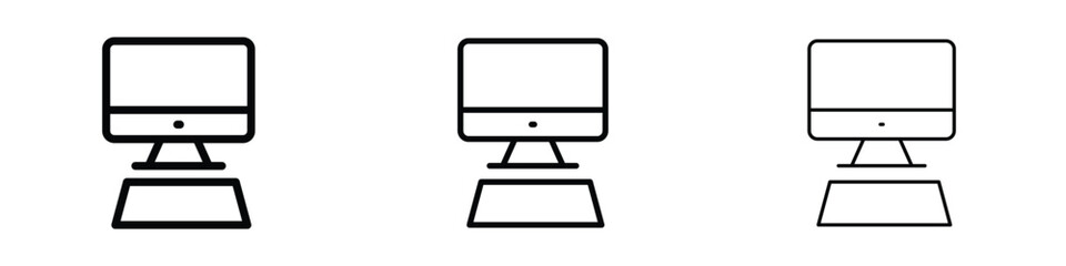 Computer icon editable. Design template vector