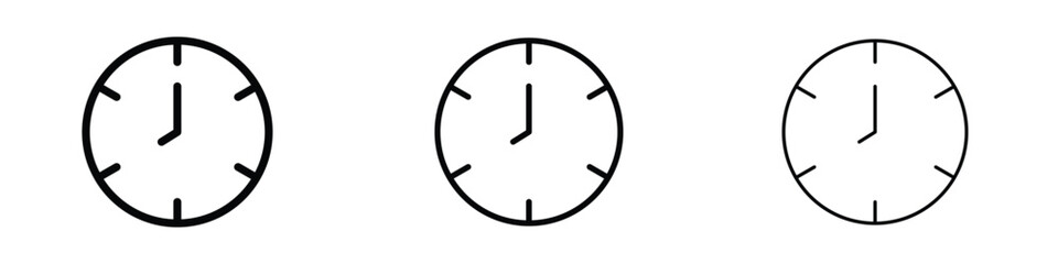 Clock icon editable. Design template vector