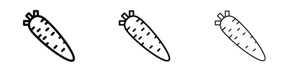 Carrot icon editable. Design template vector