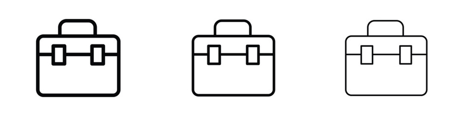 Briefcase icon editable. Design template vector