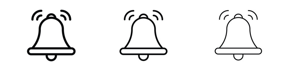 Bell ring icon editable. Design template vector
