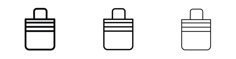 Bags Shopping icon editable. Design template vector