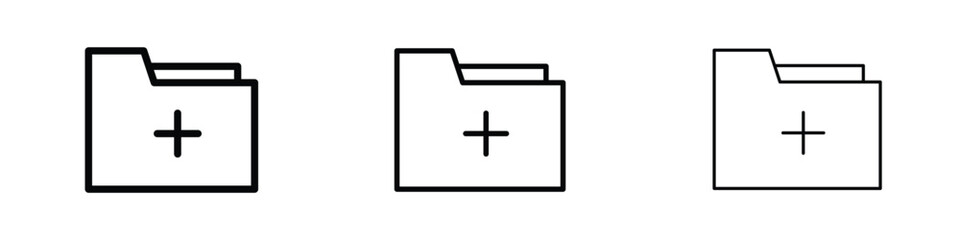 Add folder icon editable. Design template vector