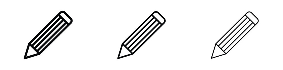 Pencil icon editable. Design template vector
