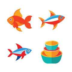 Naklejka premium set of toys