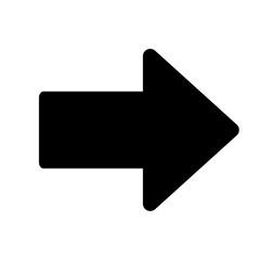 Simple Black Right Arrow Icon
