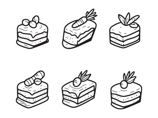 Carrot Cake Ultra Minimalist Design