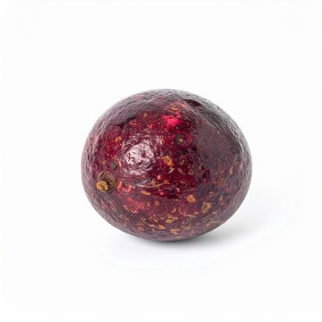 Olos on Isolated White Background &ndash; Rare Tropical Berry from Indonesia with Glossy Purple Skin and Juicy Flesh