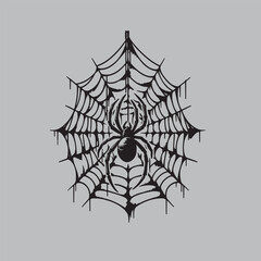 Isolated Spiderweb Vector for Halloween Decoration