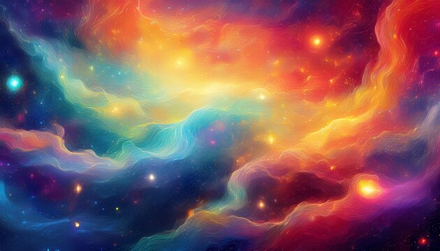 colorful abstract universe textured background