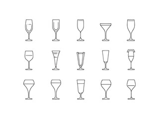 Champagne Glass Tower Ultra Minimalist Design