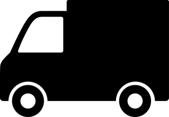 軽自動車を使用した配送車のアイコン