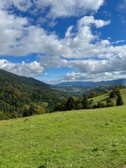 Carpathian Mountains in Ukraine 