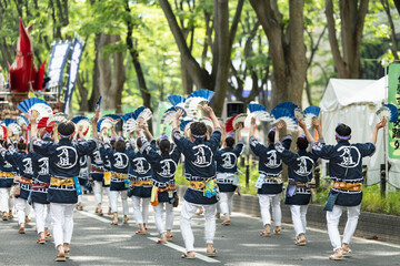 日本の祭り仙台青葉まつり雀踊り大流し