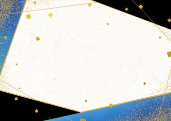 青地の和風フレーム