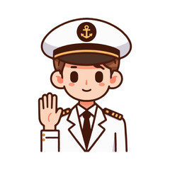 
illustration design of a captain