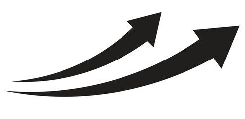 Set long black curve arrow icon vector . blackcurve arrow icon set. long arrow icon set. Set of curved arrows isolated on white background. Curved arrows