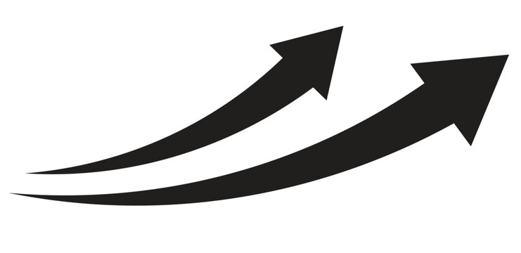 Set long black curve arrow icon vector . blackcurve arrow icon set. long arrow icon set. Set of curved arrows isolated on white background. Curved arrows