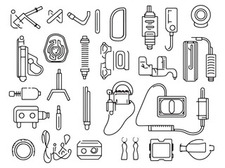 Ultra Minimal Electrical Components Graphics